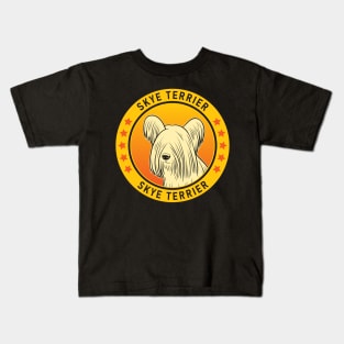 Skye Terrier Dog Portrait Kids T-Shirt